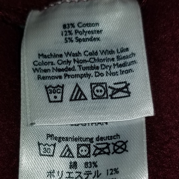 Eddie Bauer zip up jacket. Maroon. - Picture 8 of 8